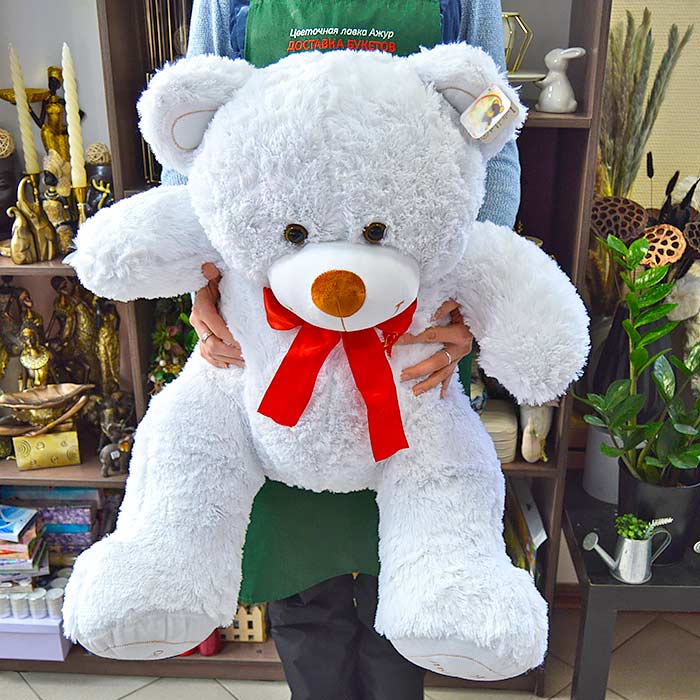 Мягкая игрушка Медведь белый, 90 см